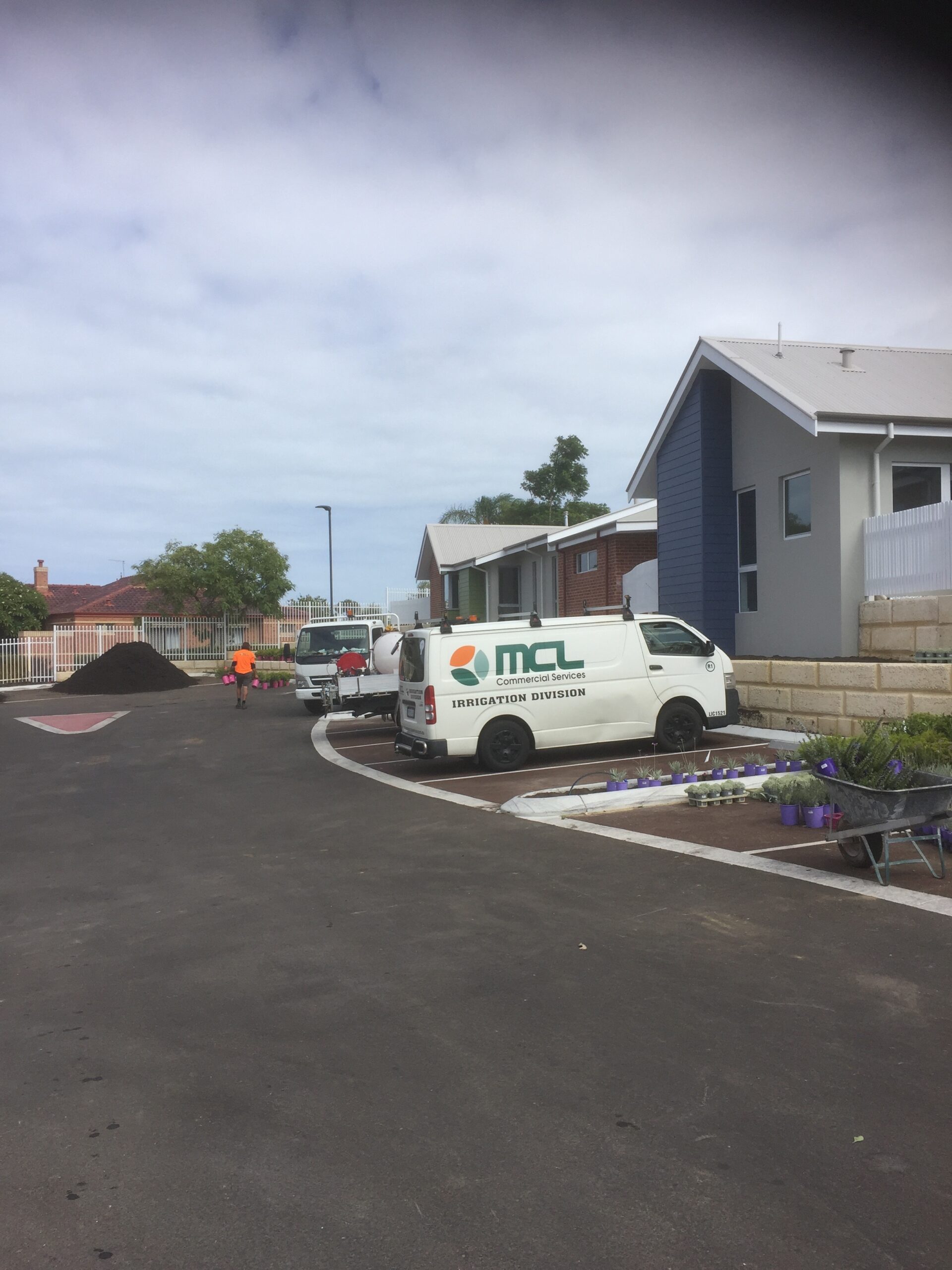 MCL residential garden and pavement